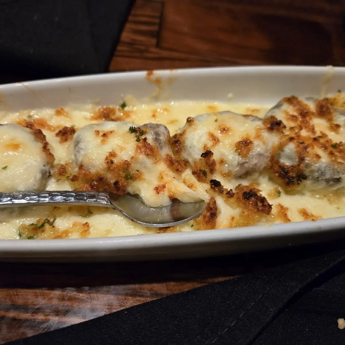 White Cheddar Stuffed Mushrooms