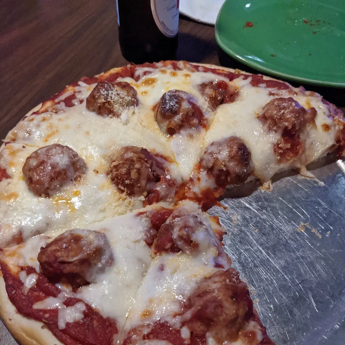 Meatball Pizza