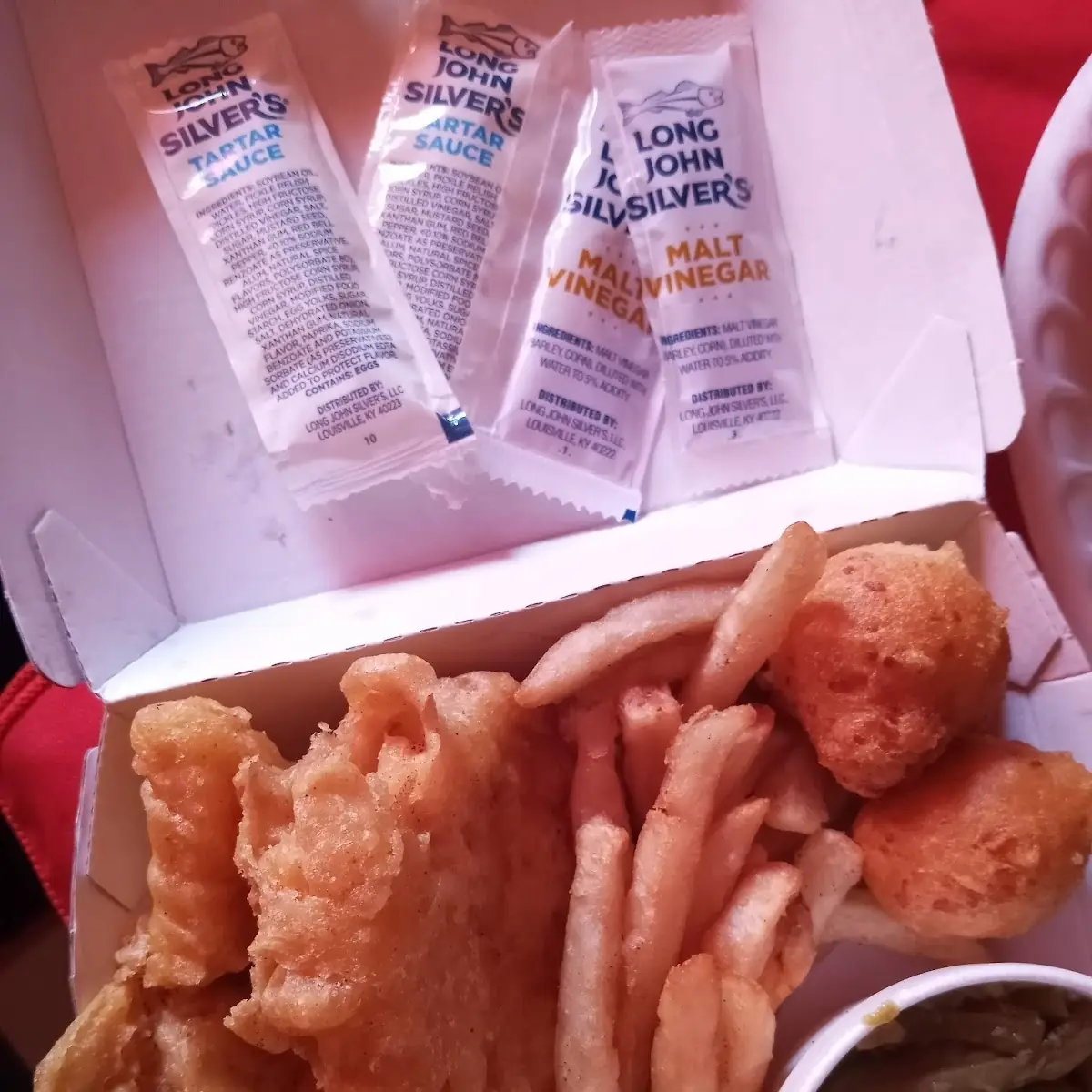 Fish and Chips Hush Puppies String Beans