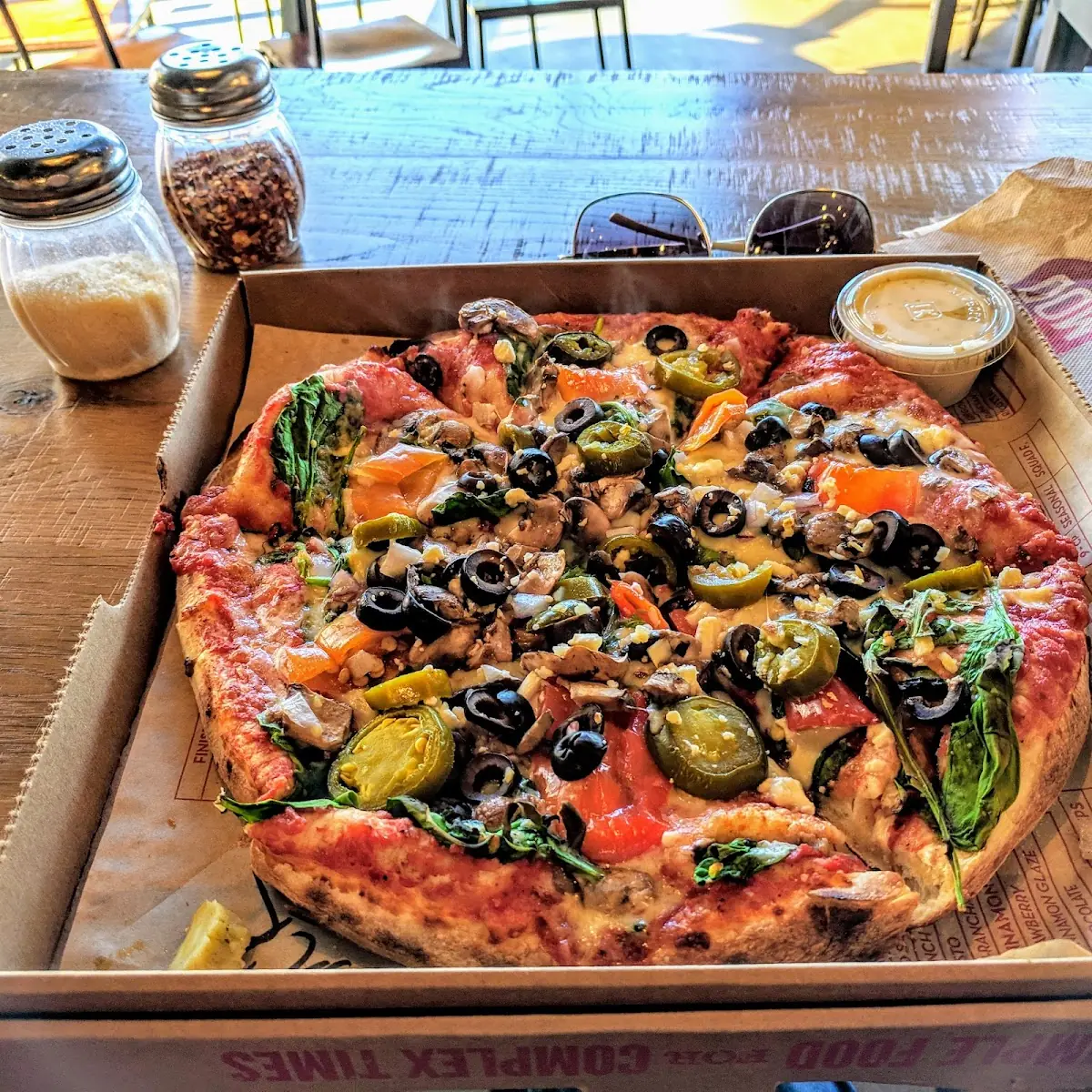 Mod Pizza Thick Crust Veggie Pizza