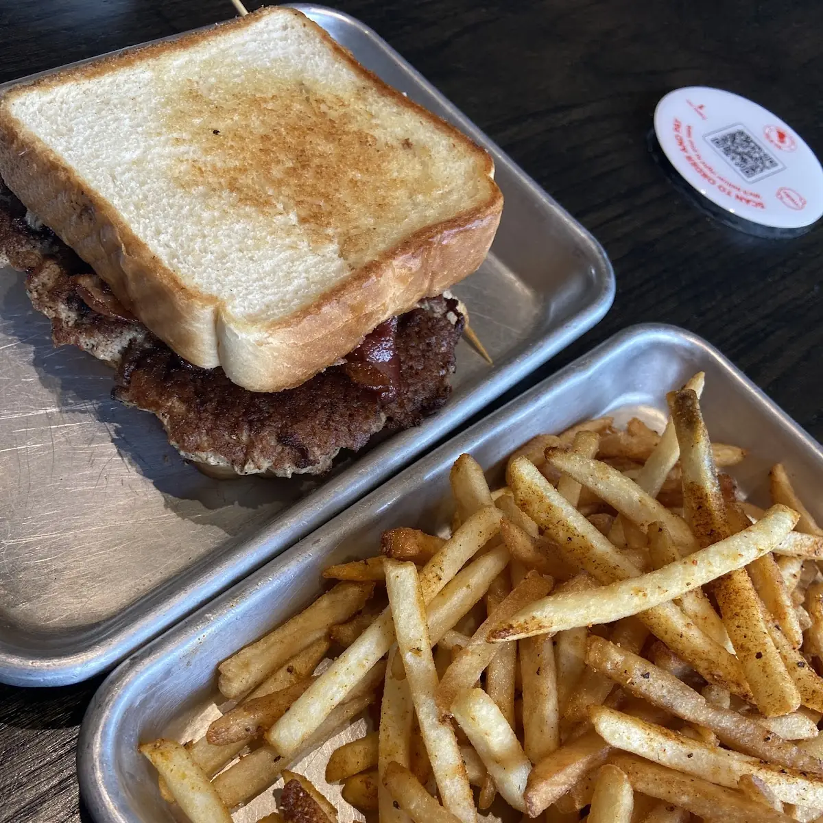 Turkey Burger on Texas Toast