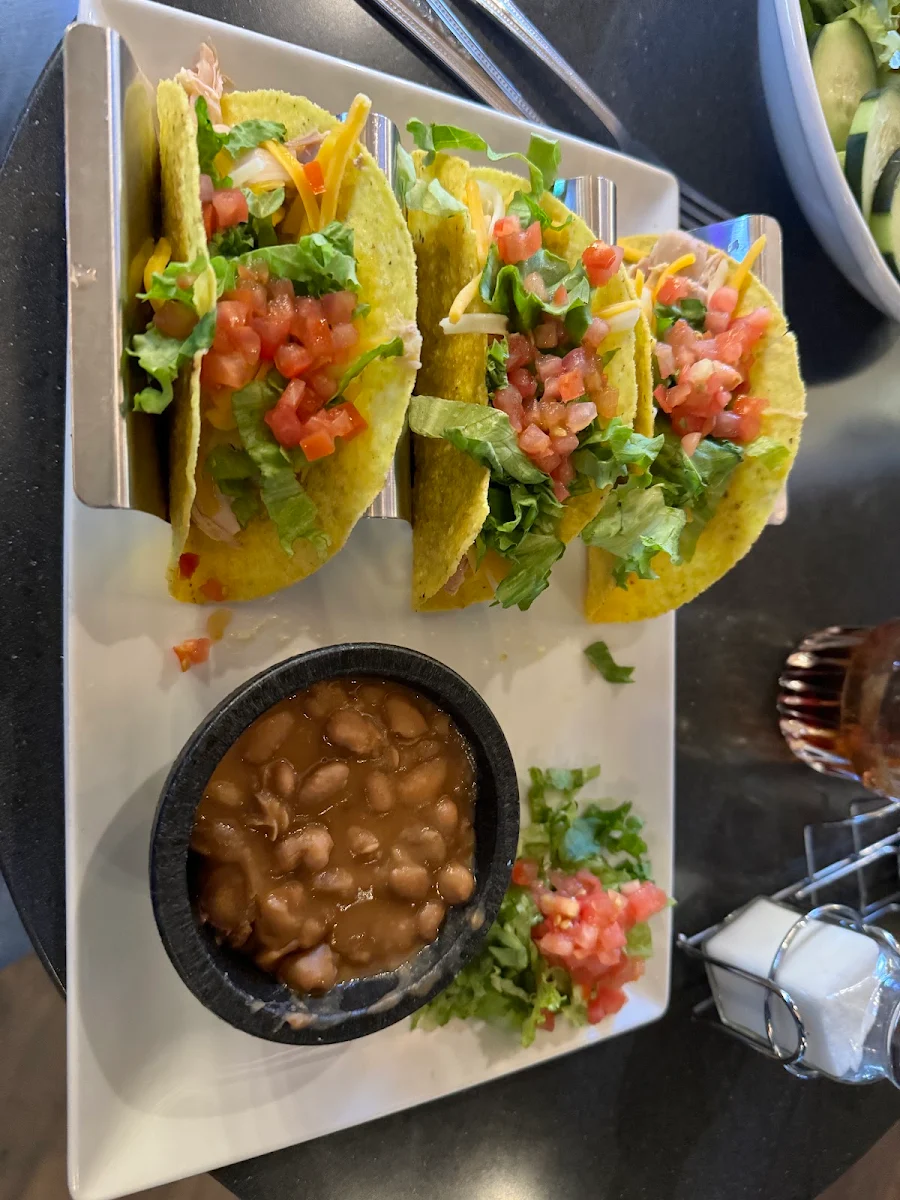 Three Chicken Tacos