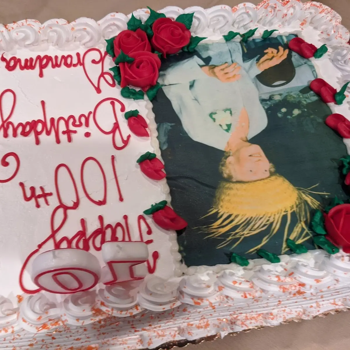 My Aunt Anna Ravellas 100th Birthday Cake