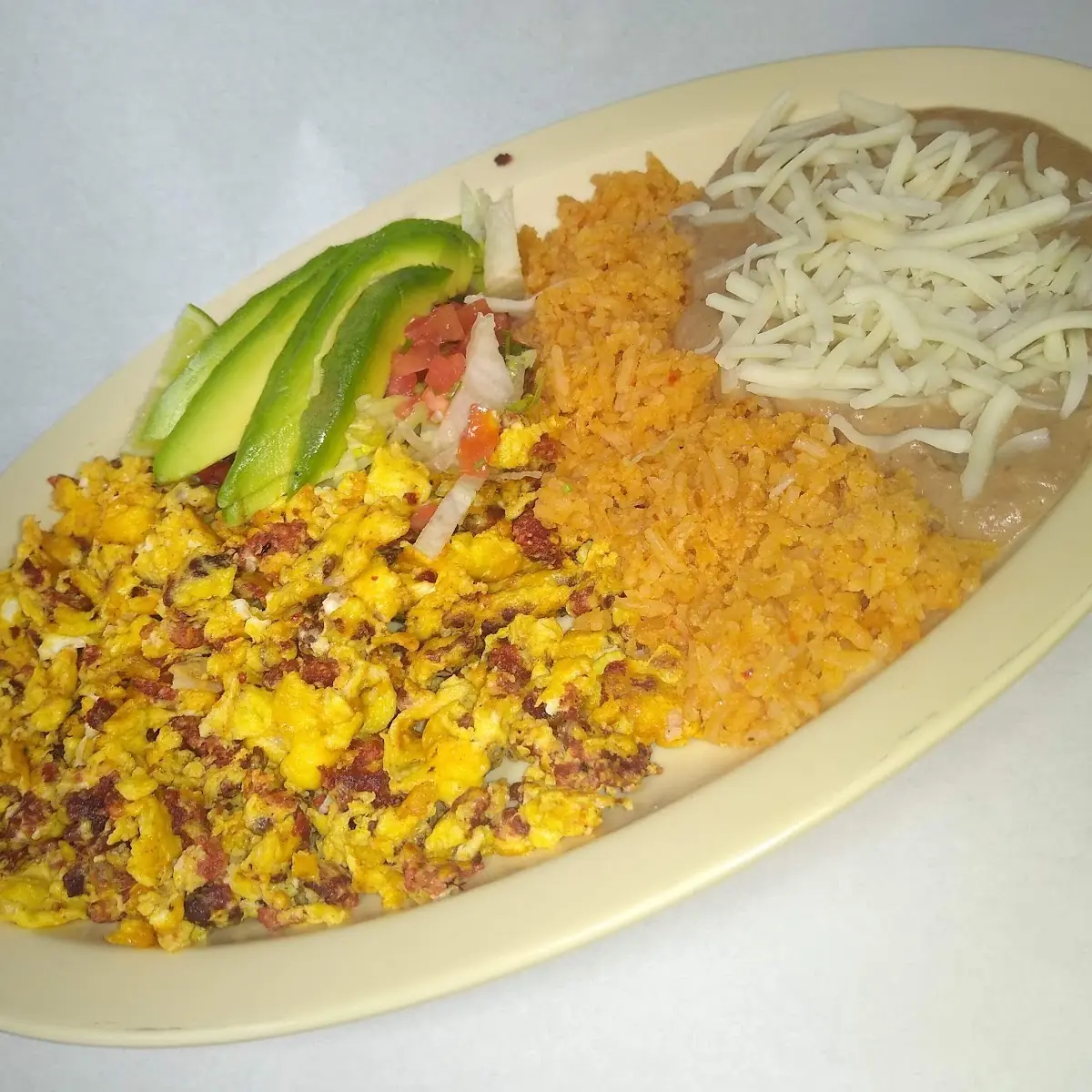 Plato De Huevo Con Chorizo Egg with Chorizo Plate