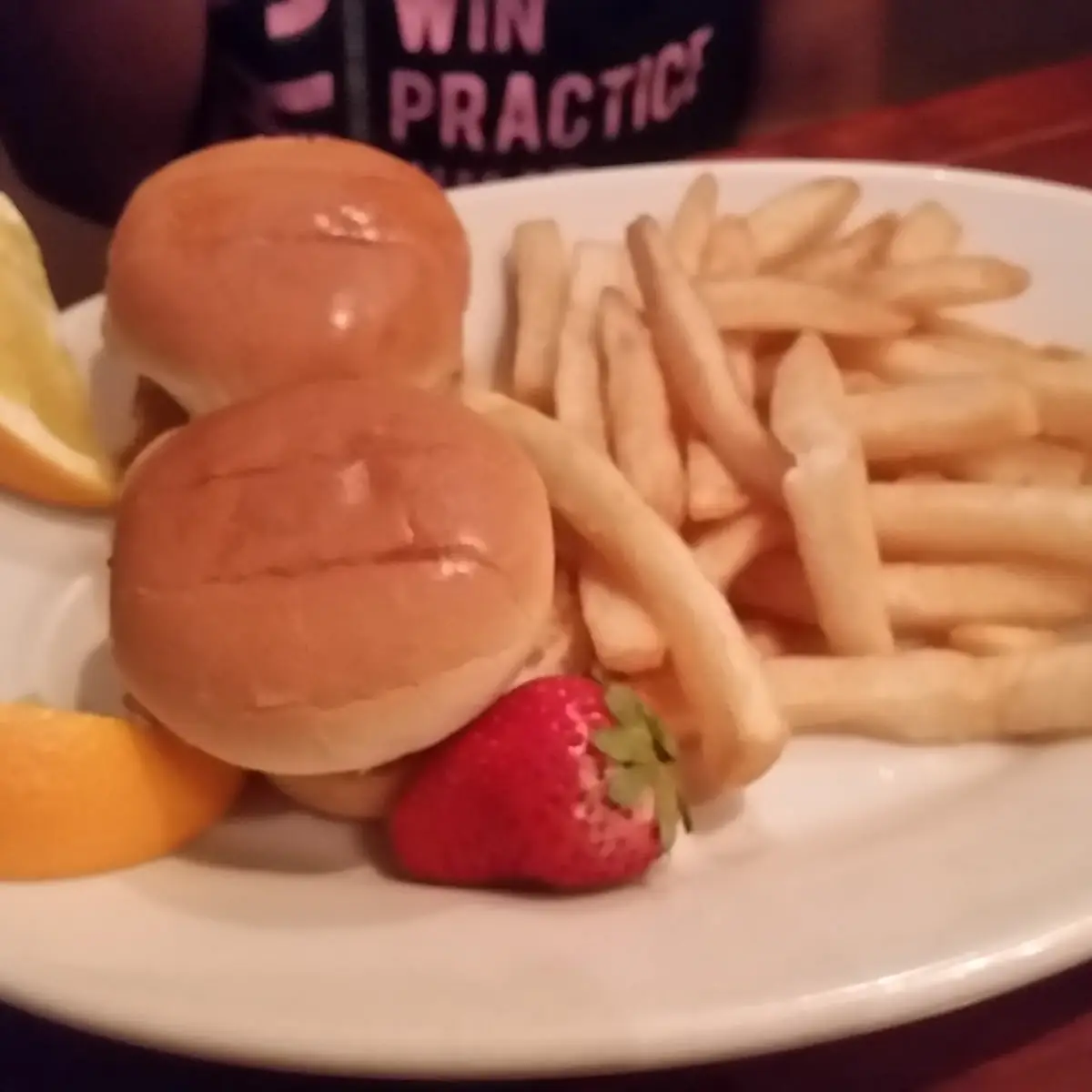 Kids Meal Cheese Burger Sliders