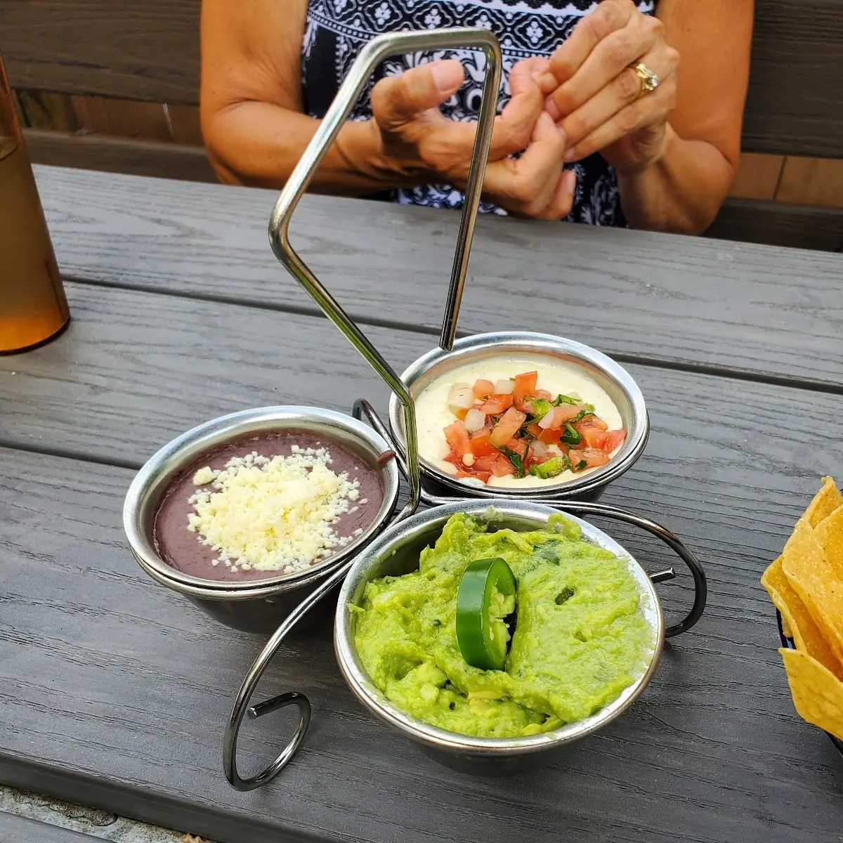 Black Bean Dip Queso Guacamole