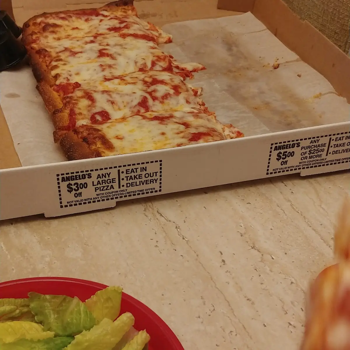 Well Done Sicilian Cheese Pizza