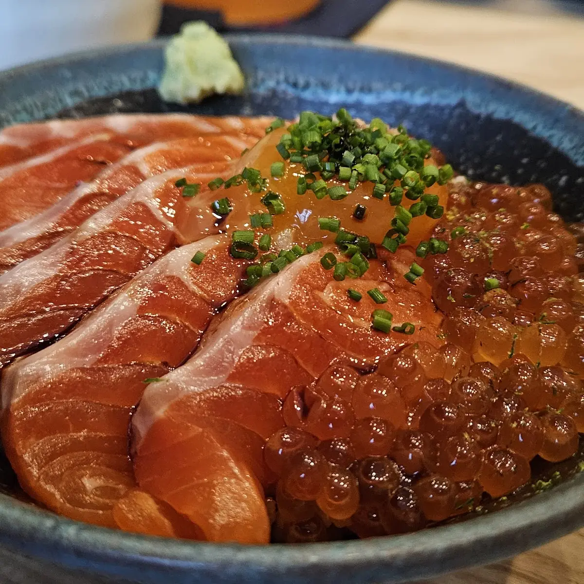 Salmon and Ikura Rice Bowls