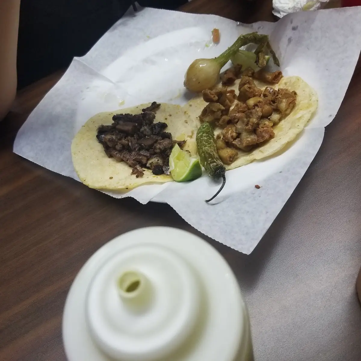 Tacos De Asada and Taco De Tripa