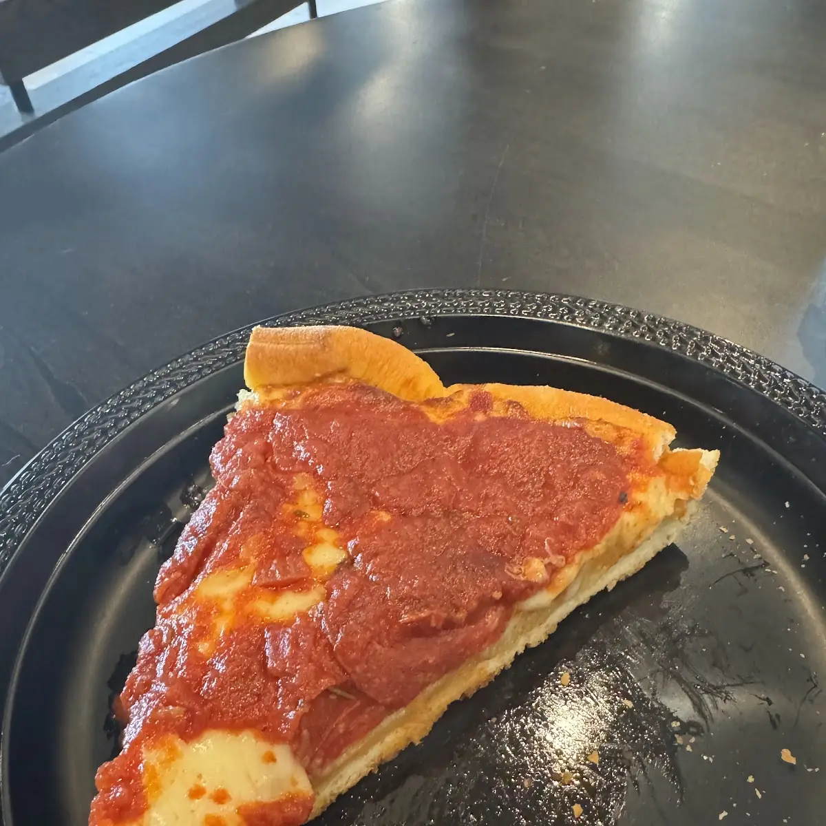 Deep Dish Pepperoni Pizza Slice
