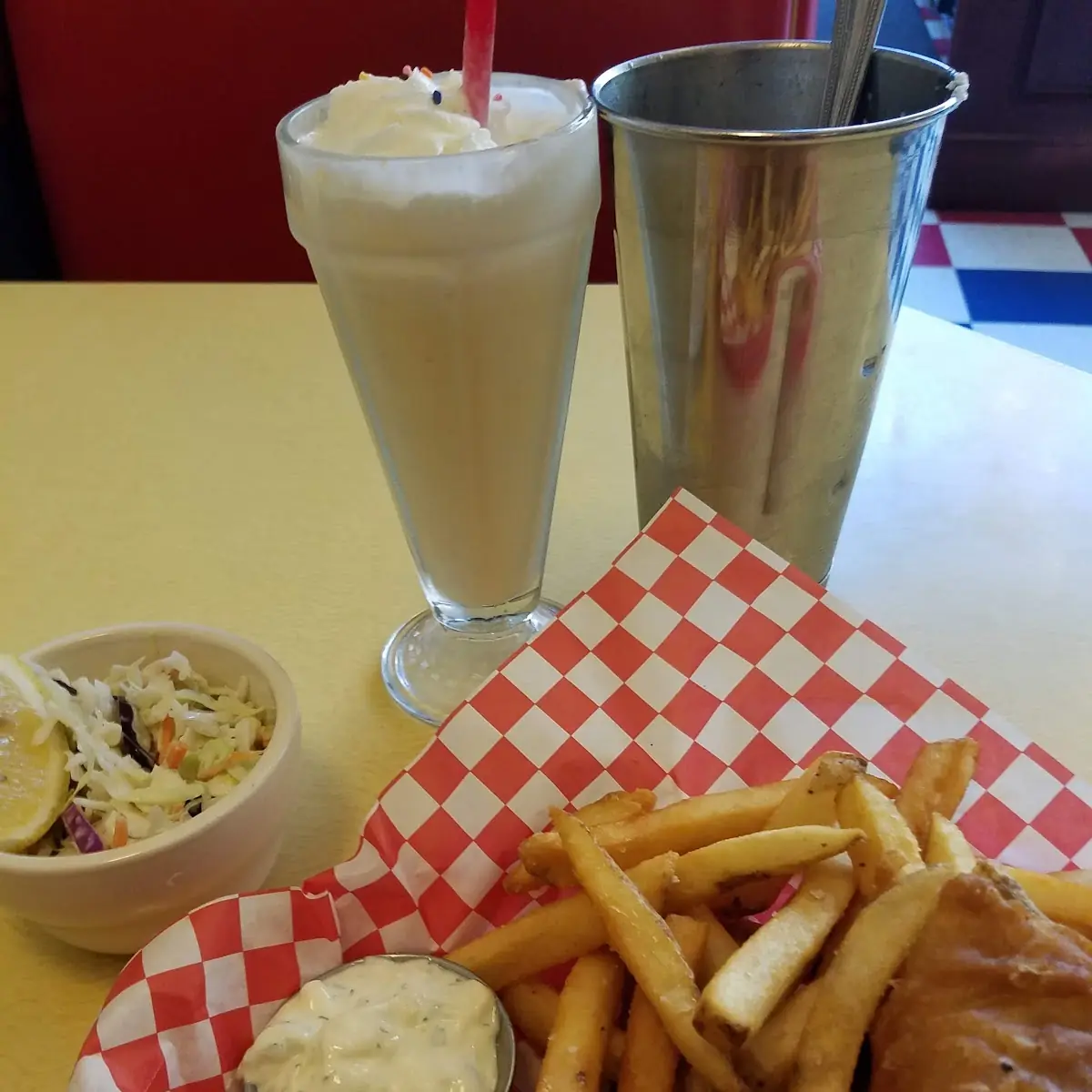 Fish Chips with Coleslaw