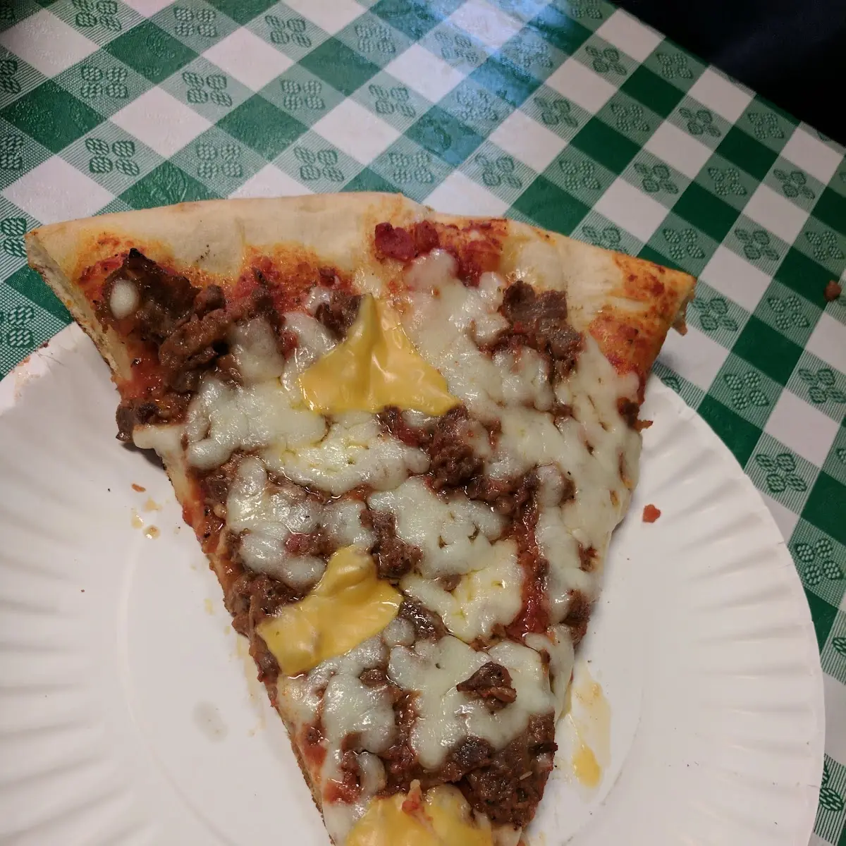Jamaican Beef Patty with Mozzarella Cheese