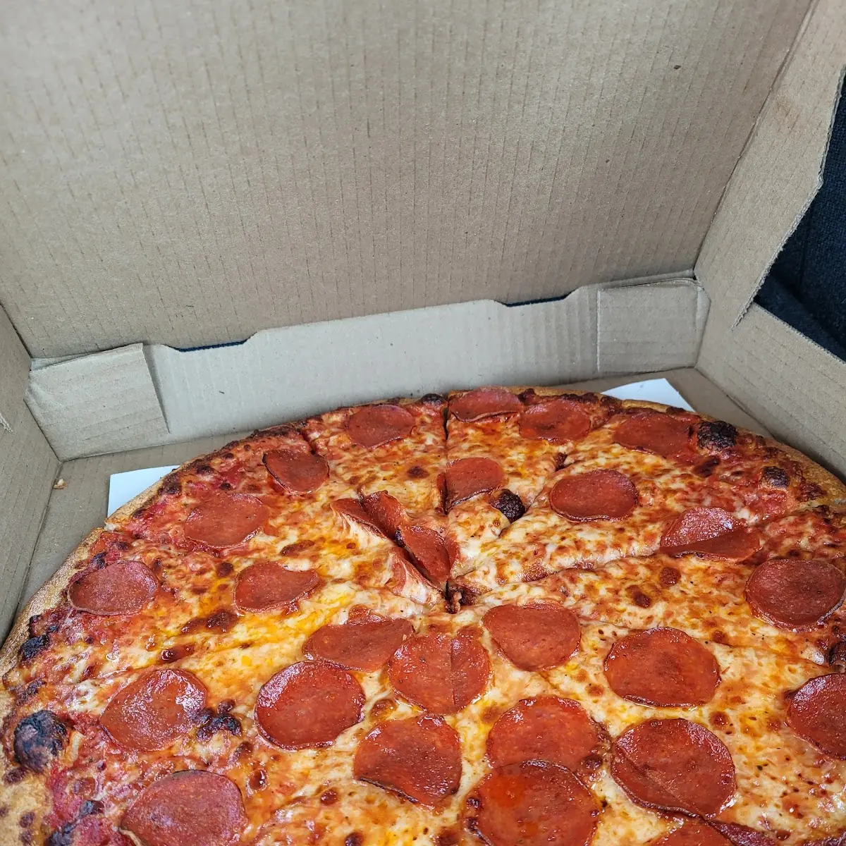 Large Thin and Crispy Pepperoni Pizza
