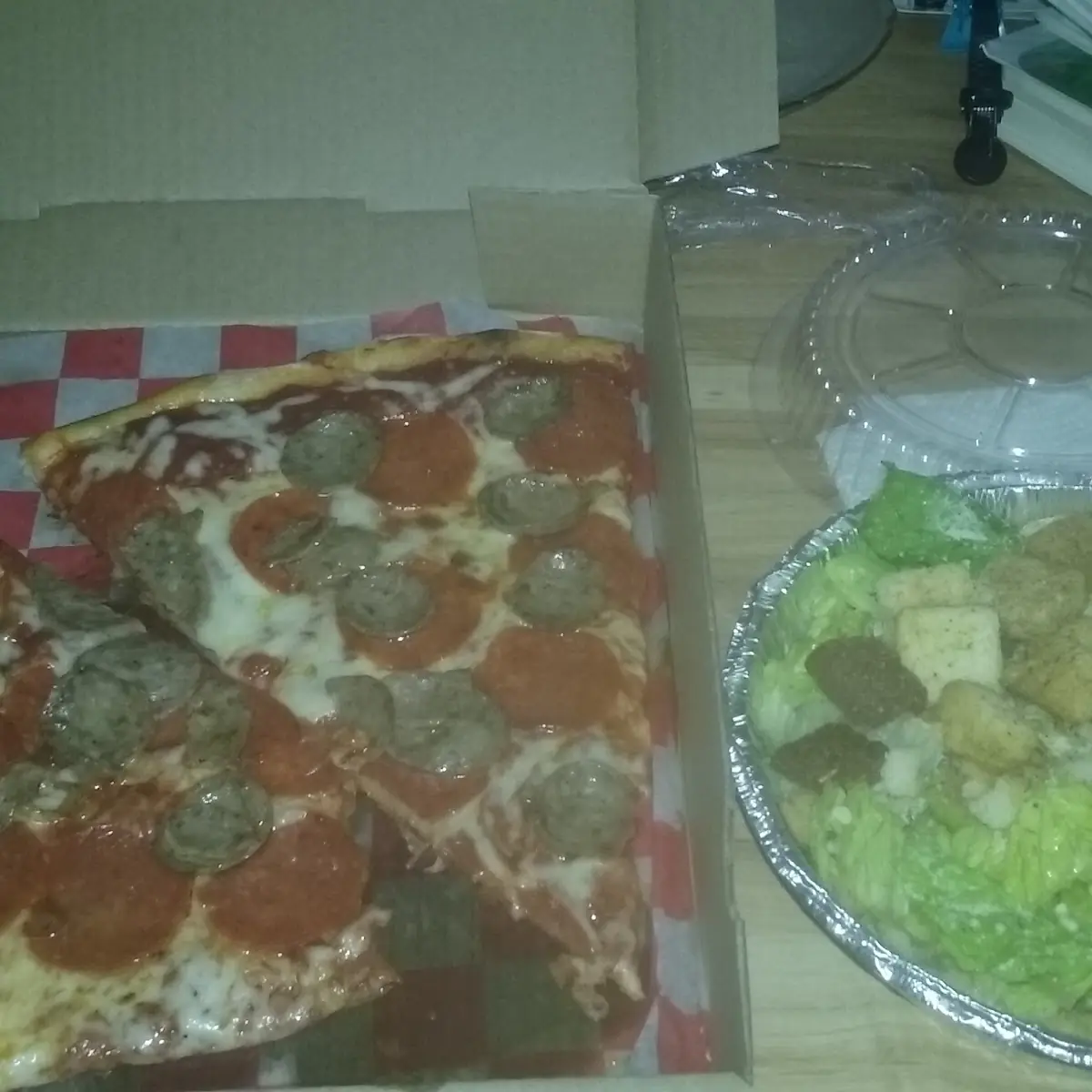 Sausage and Pepperoni Pizza