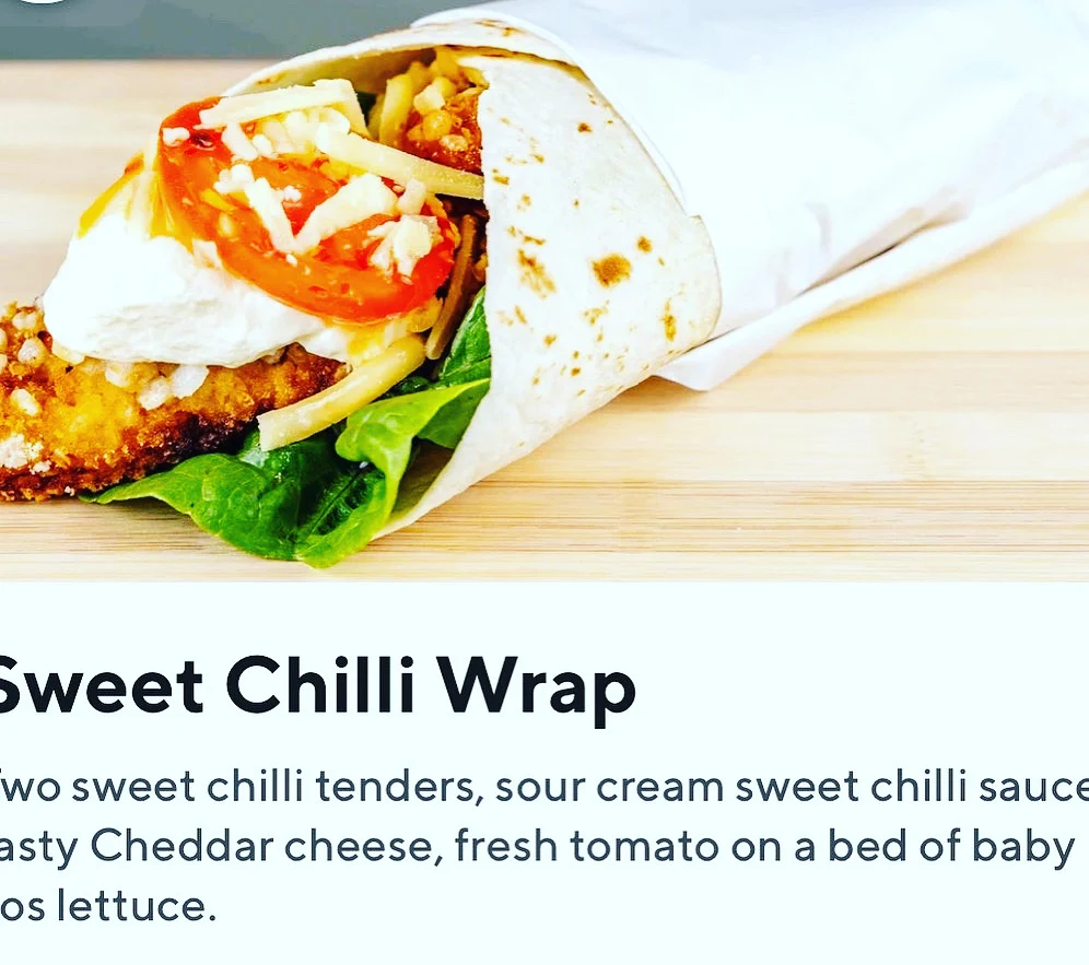 Sweet Chilli Wrap, Kawana Way Coffee & Takeaway