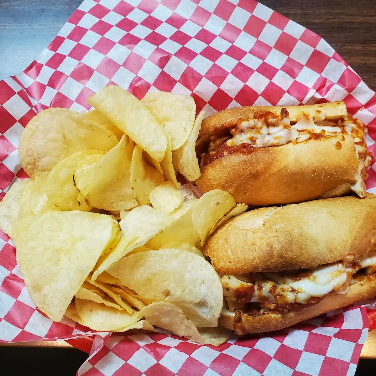Chicken Parm Sub with Chips