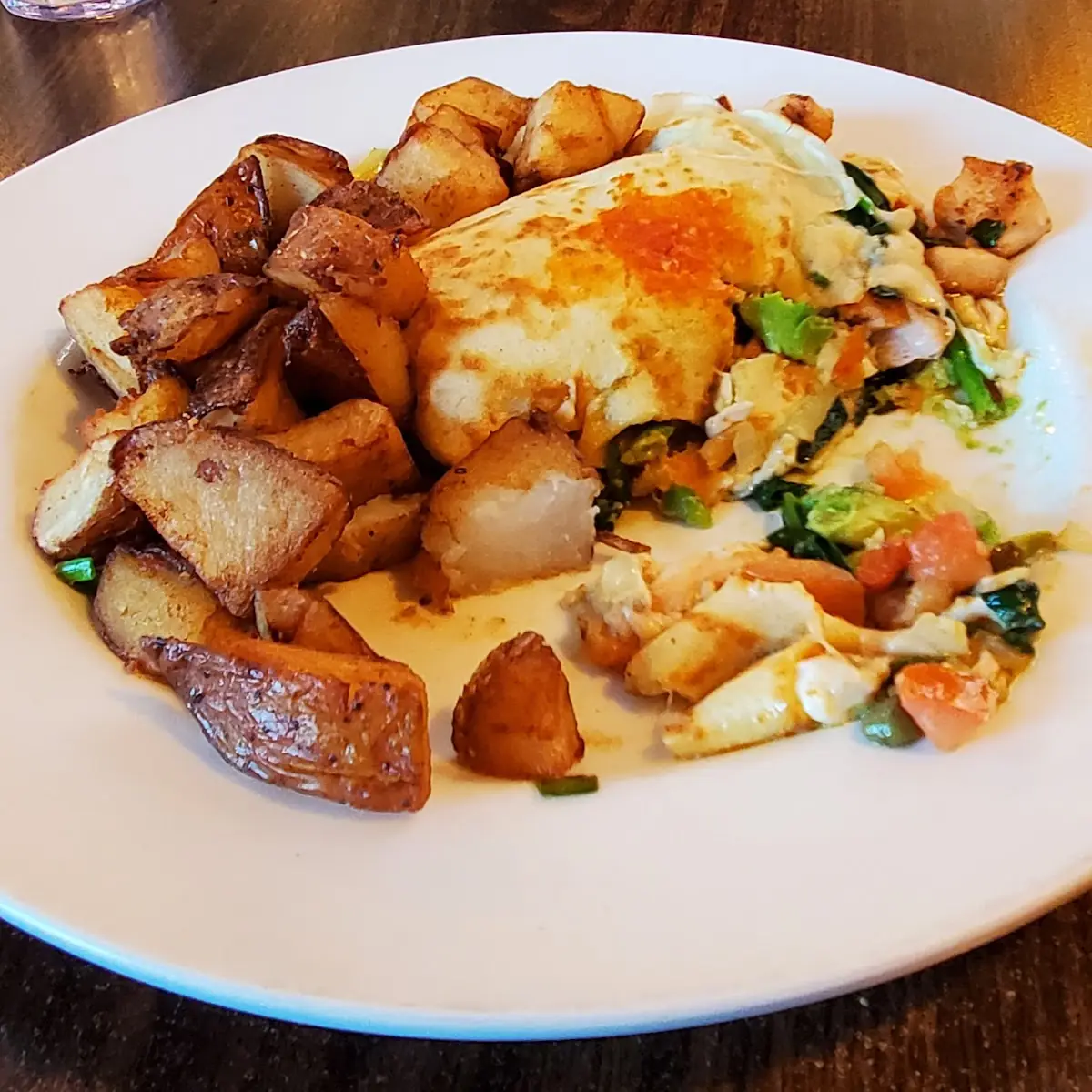 Savory Crepe with Side Salad