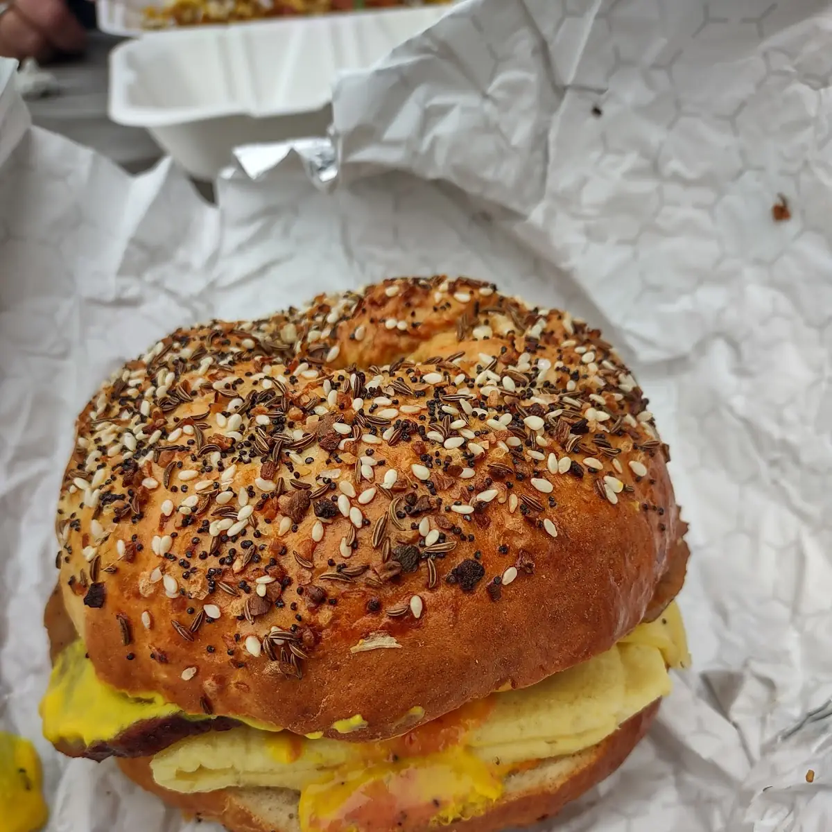 Taylor Ham and Cheese Bagel