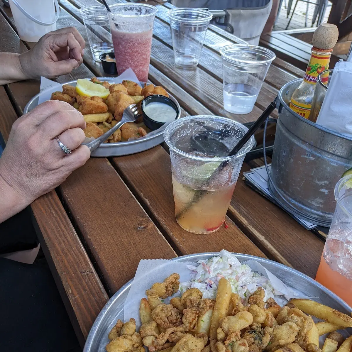 Fried Clams and Scallops