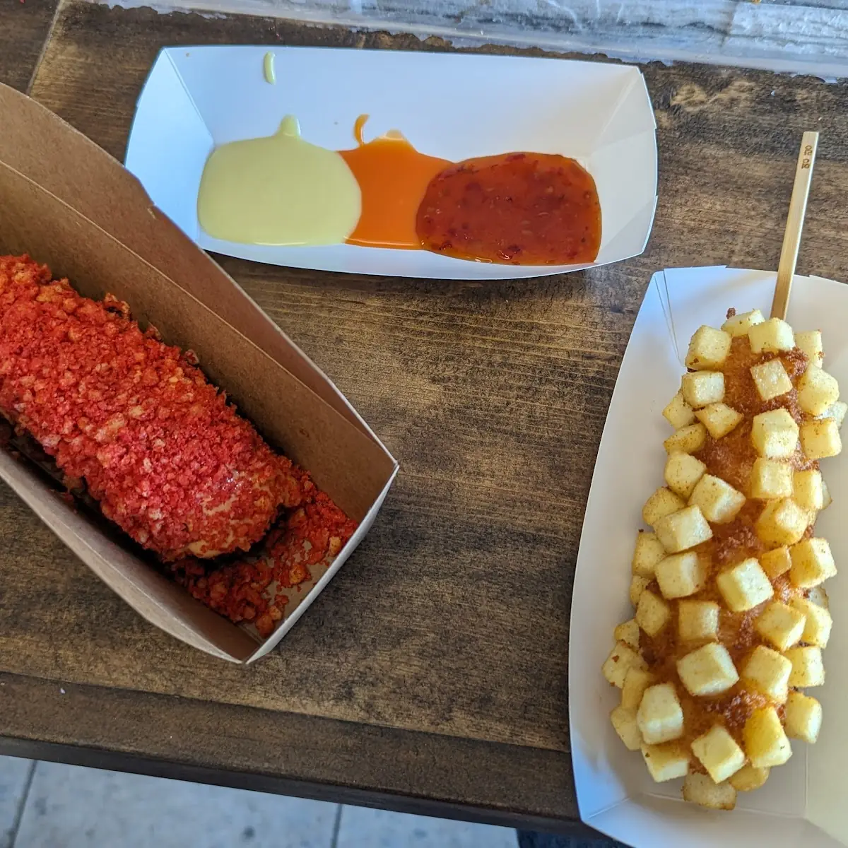Sweet Potato Mozzarella Hotdog