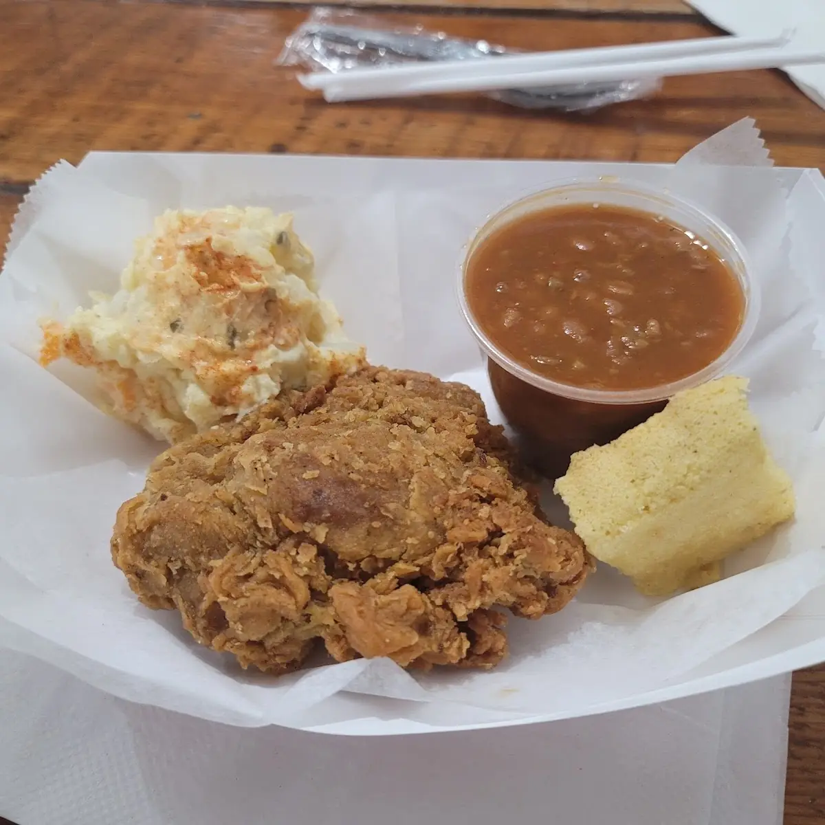 Vegan Fried Chicken Plate