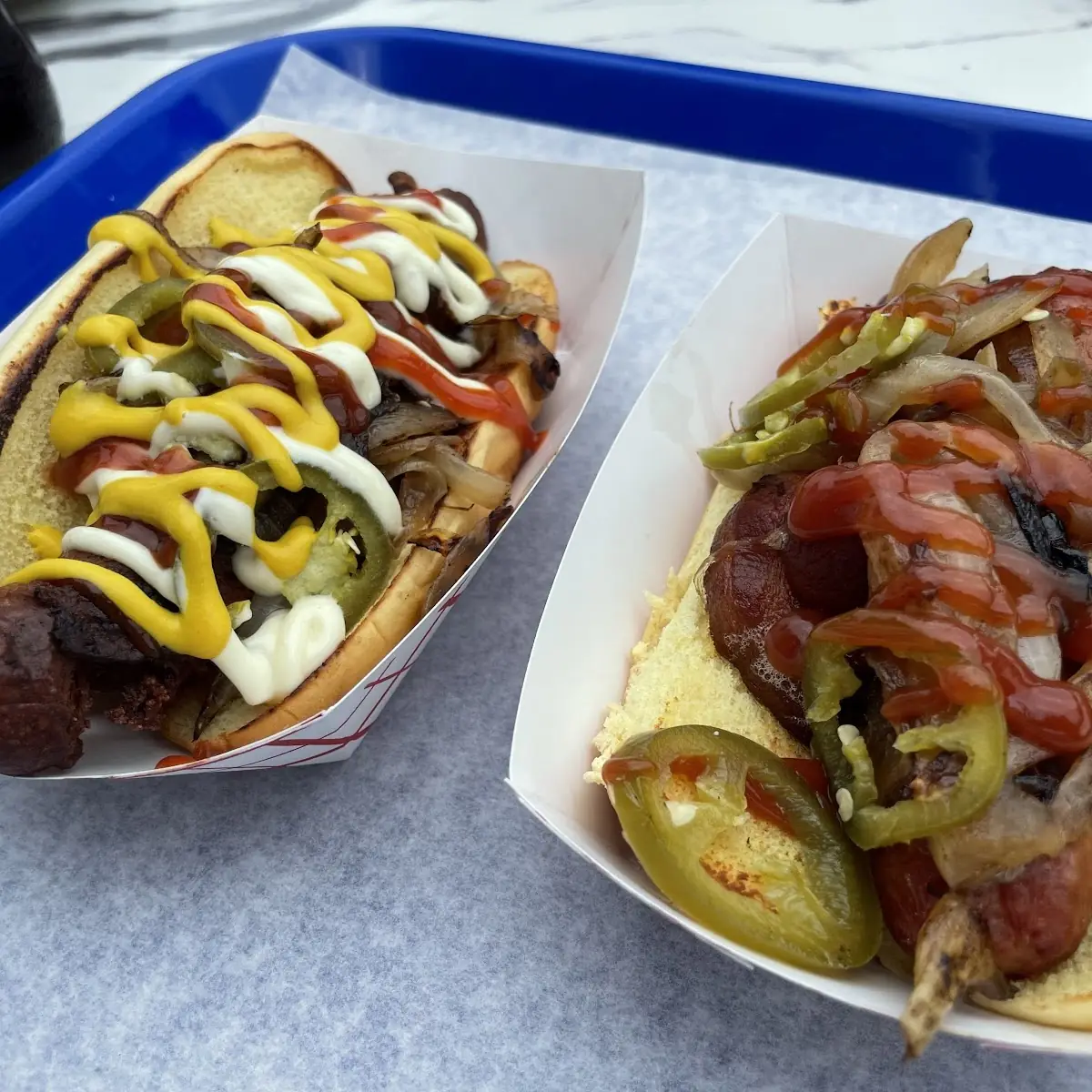Grilled Onions and Jalapeños