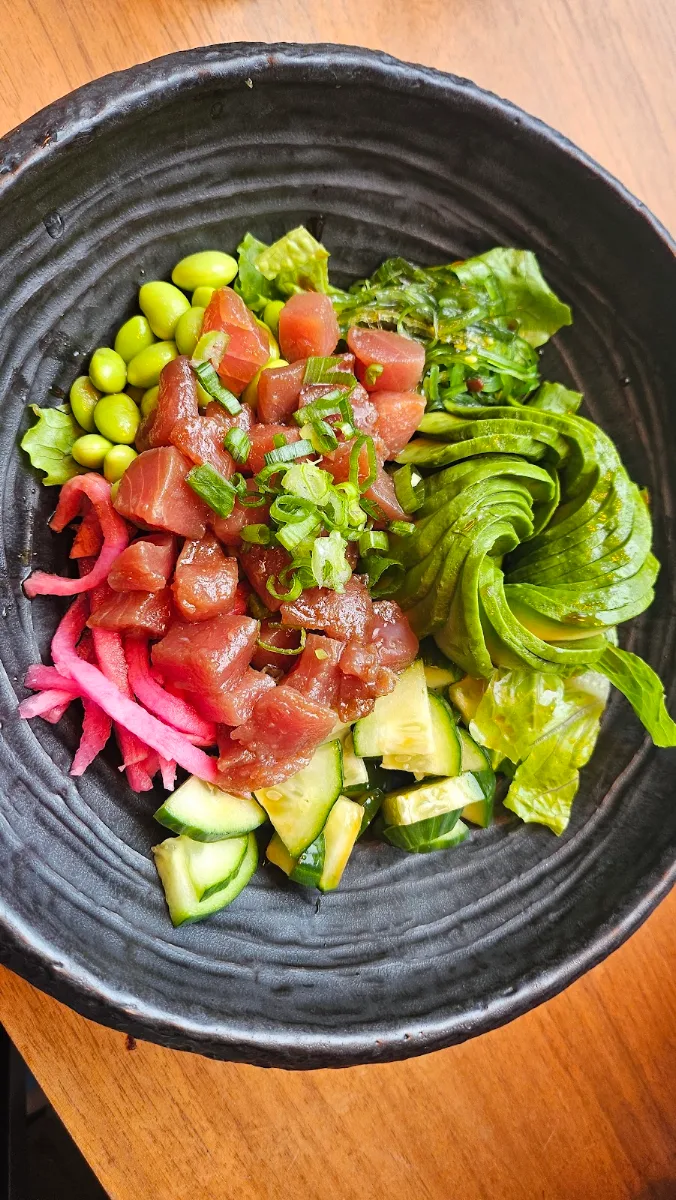 Hawaiian Classic Poke with Avocado, GINZA SUSHI & POKE