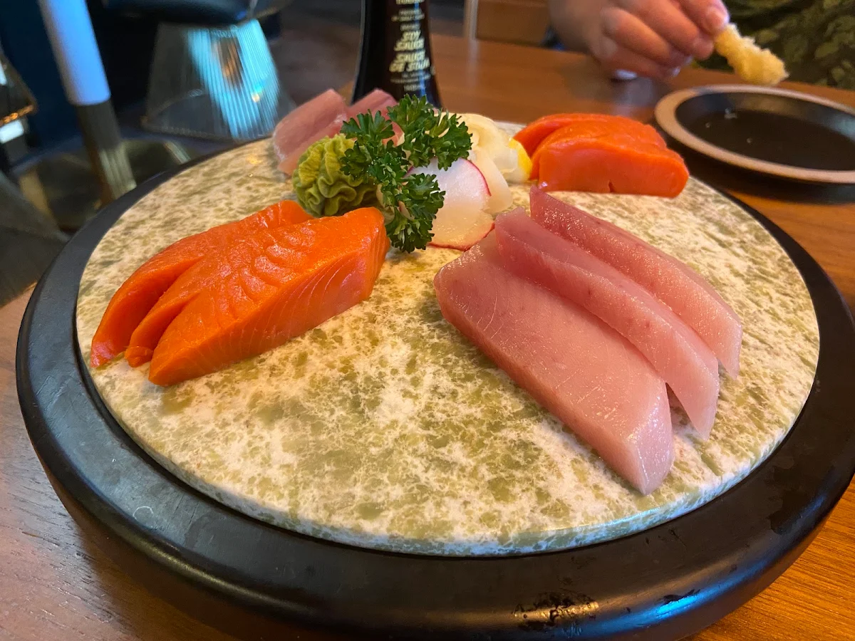 Tuna and Sockeye Salmon Sashimi, GINZA SUSHI & POKE
