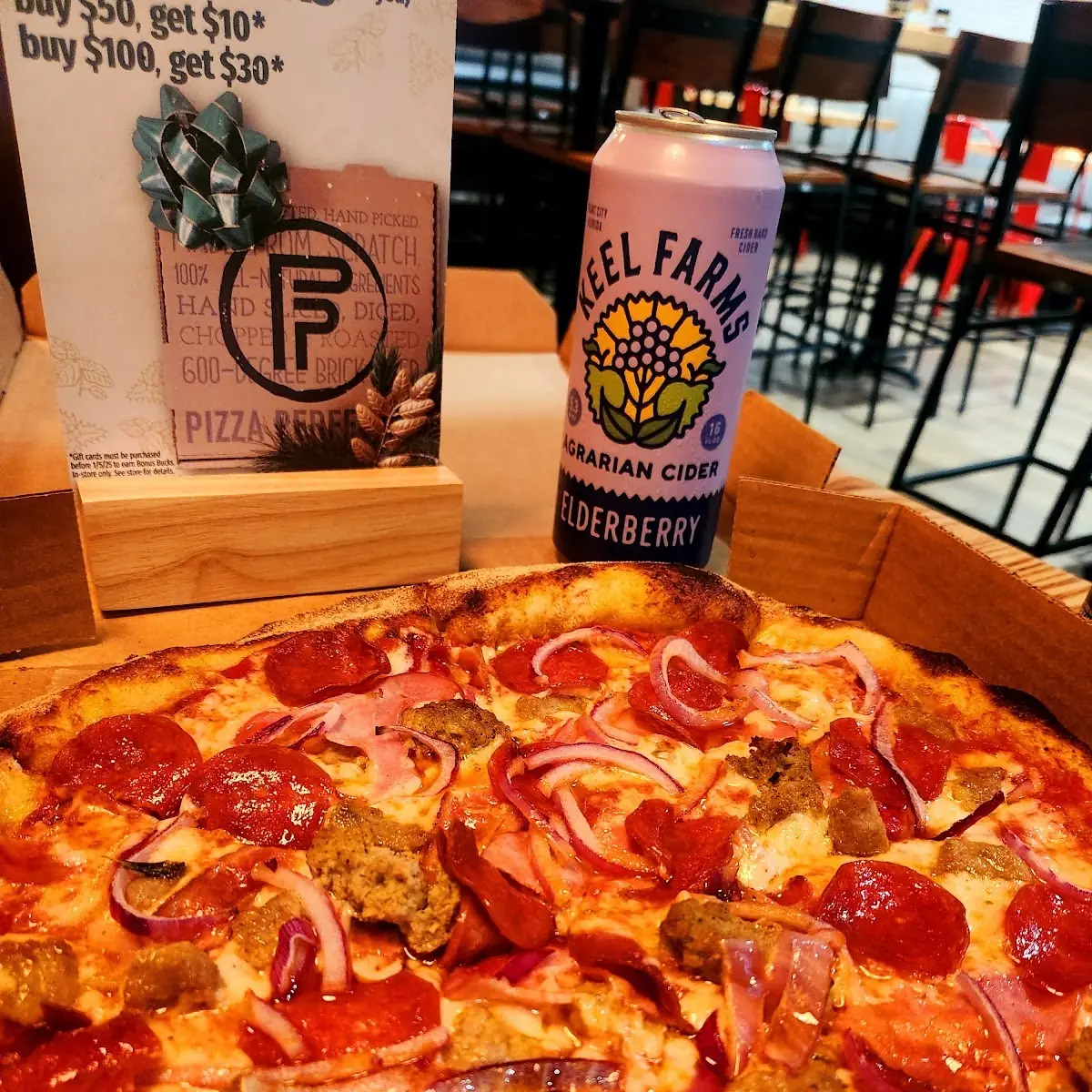 Triple Meat on Cauliflower Crust