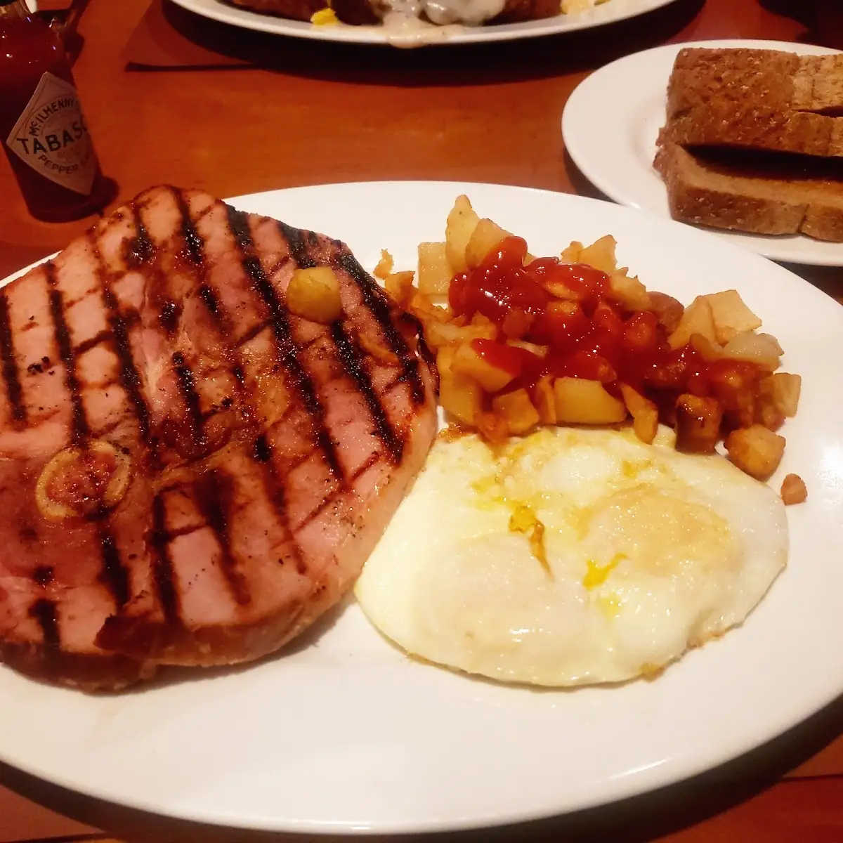 Ham Steak & Eggs