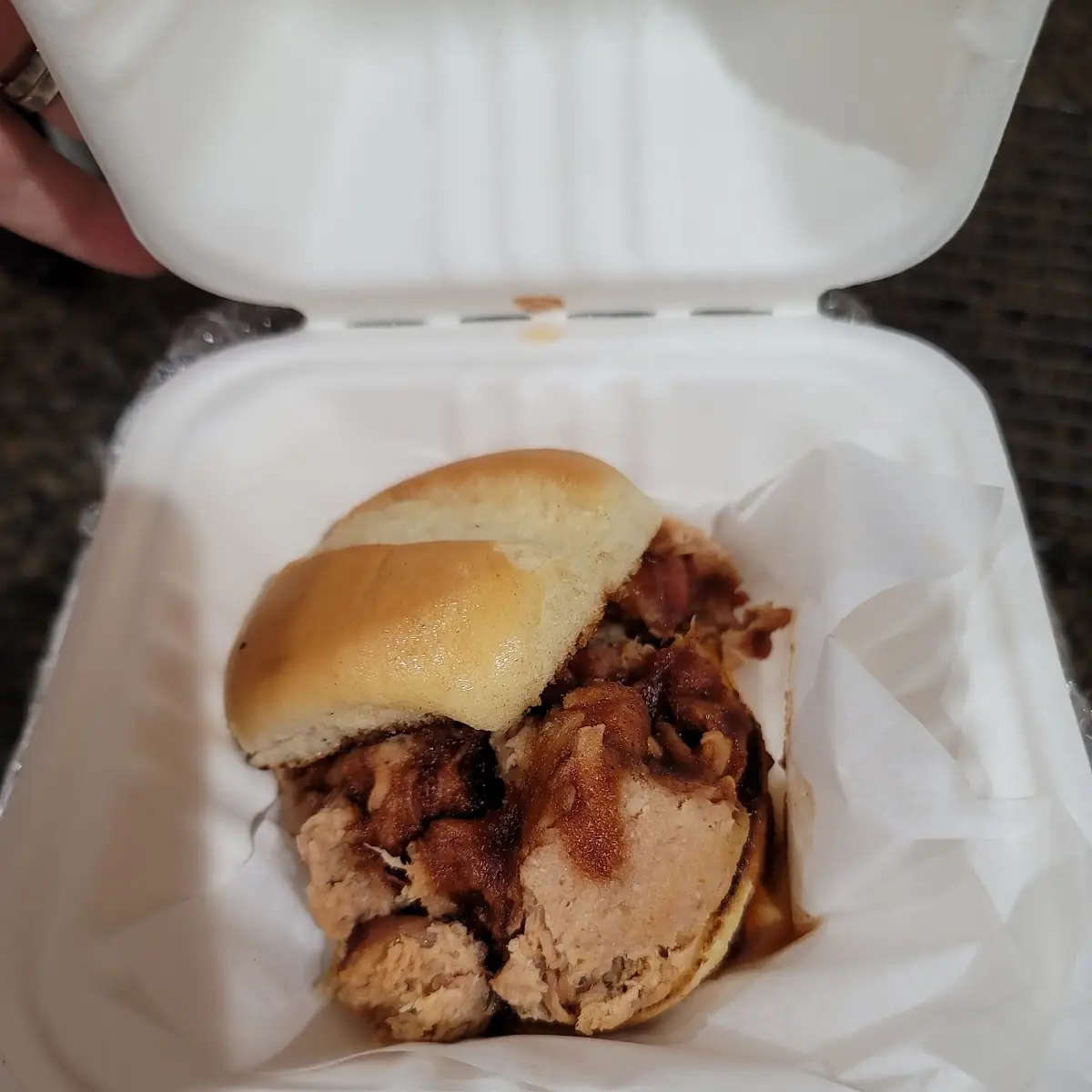Kids Pulled Chicken Sandwich