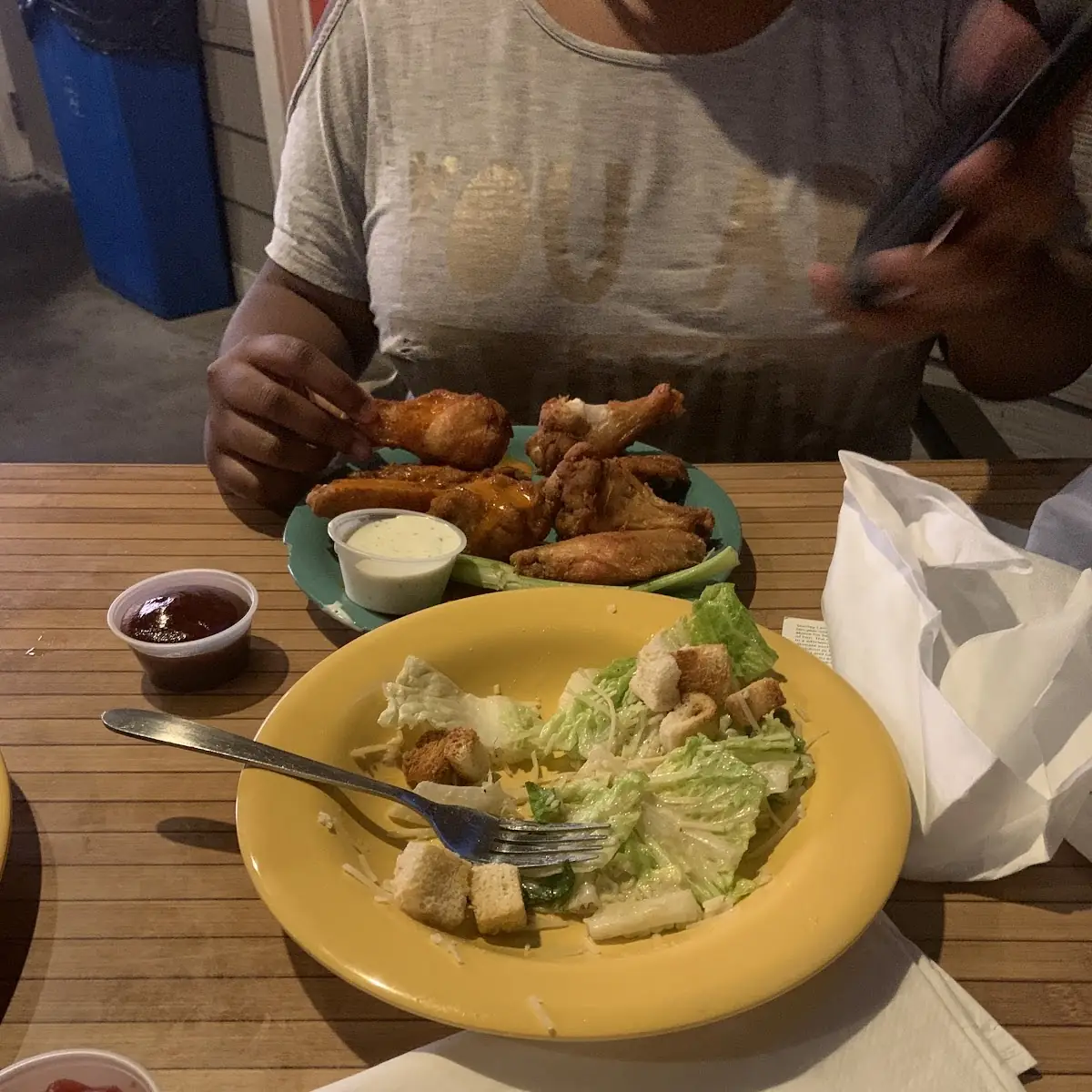 Buffalo Wings with Barbecue Chicken