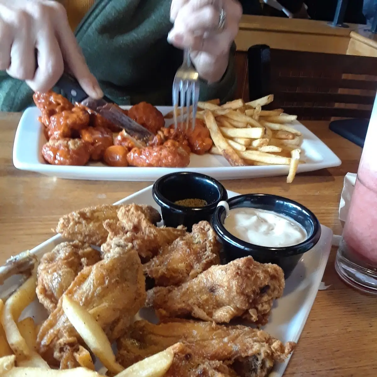 Classic Buffalo Sauce and Plain Bone In