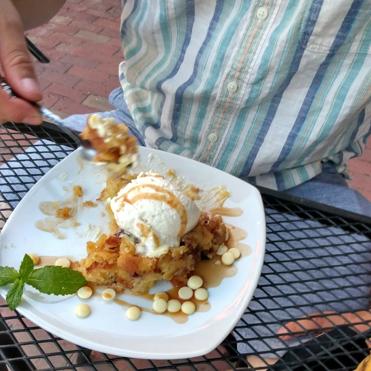Blackberry White Chocolate Bread Pudding
