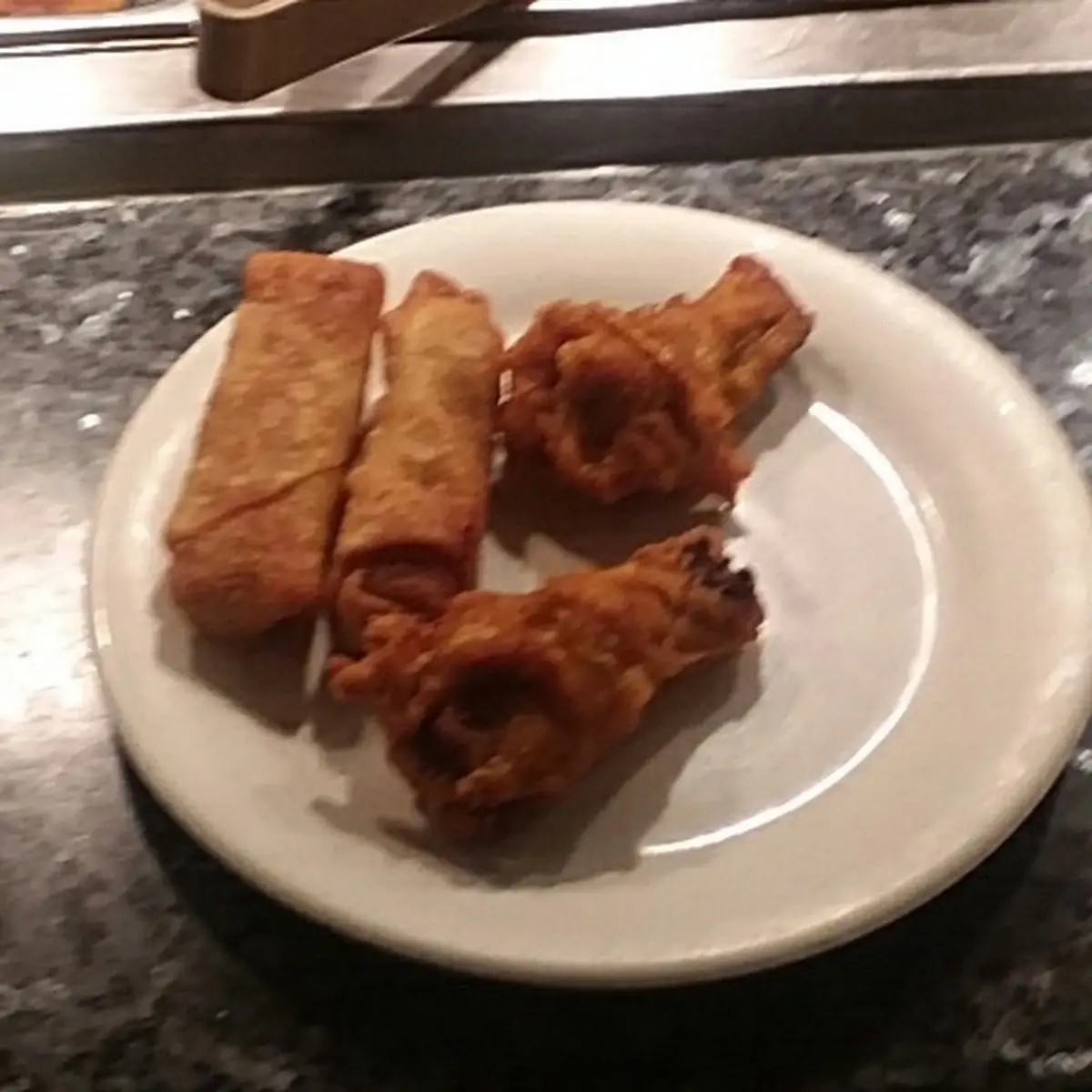 Egg Rolls and Fried Chicken