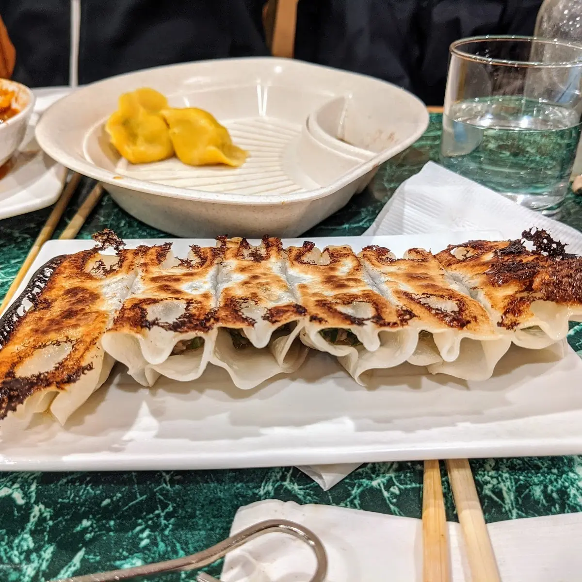 Home Made Pan Fried Dumplings with Pork
