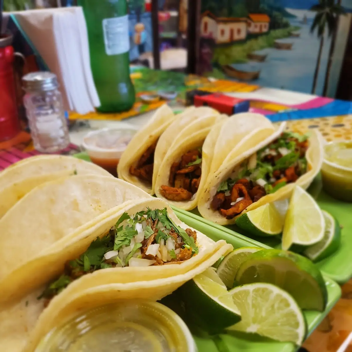Three Fish Tacos with Salsa