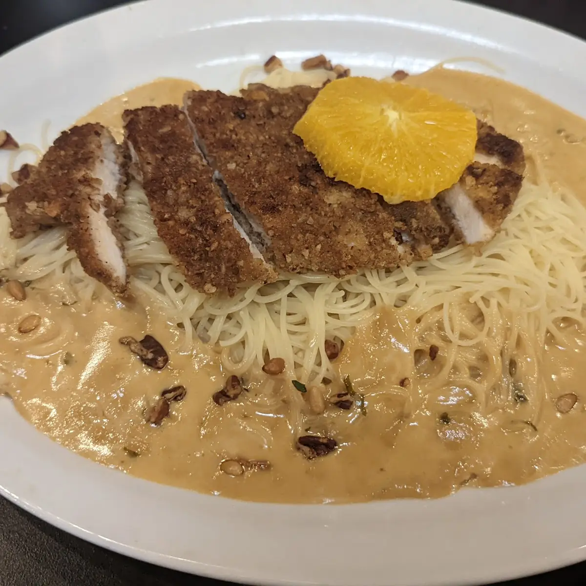Breaded Chicken Pasta with Sauce