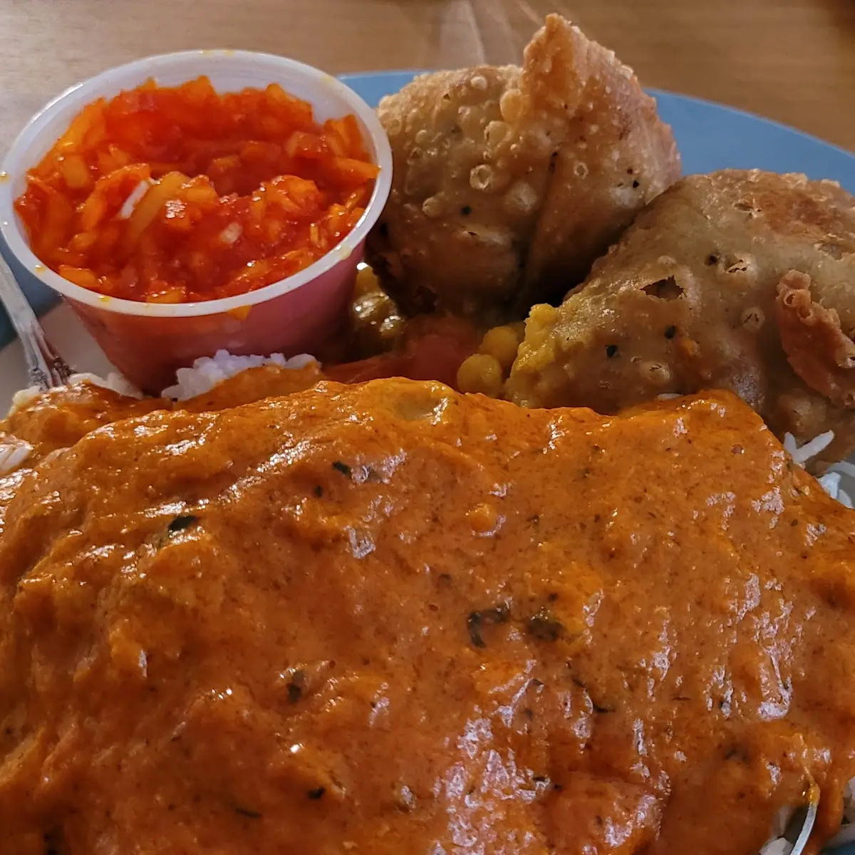 Fish Tikka Masala with Dal Soup