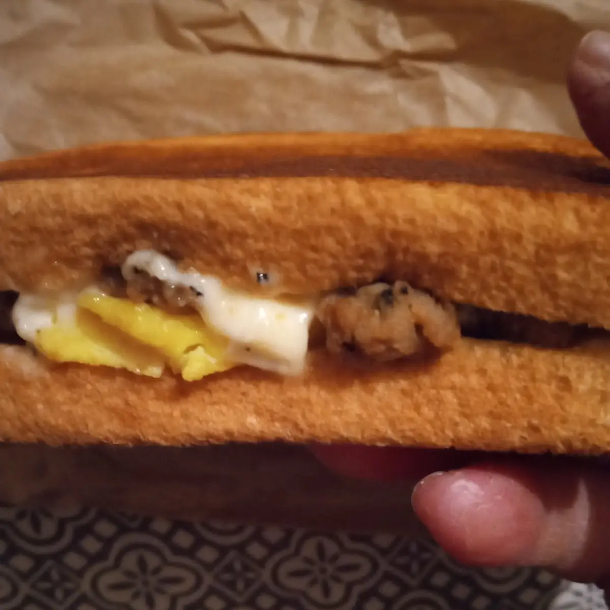 Sausage Egg & Cheese Panini