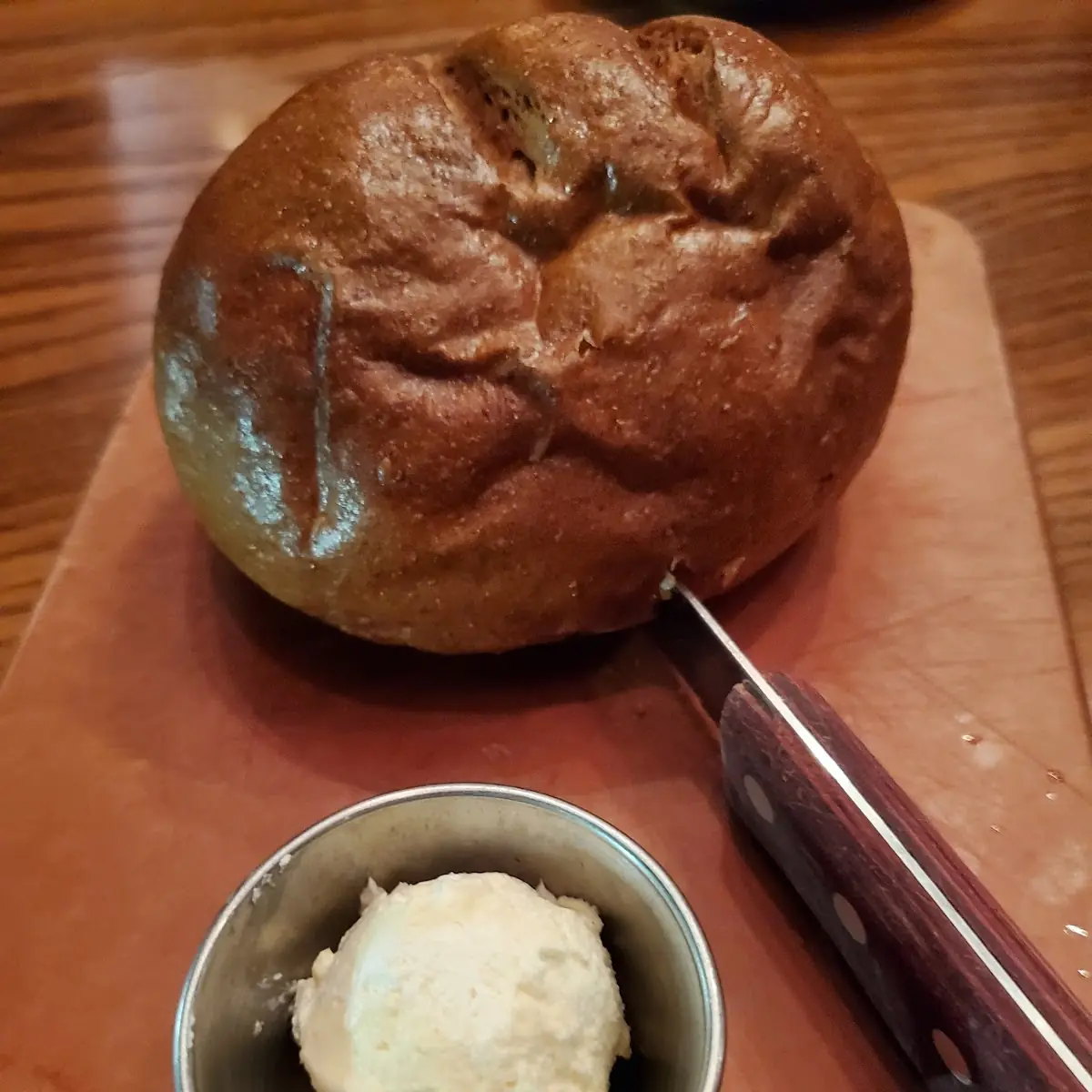 Fresh Wheat Bread Served