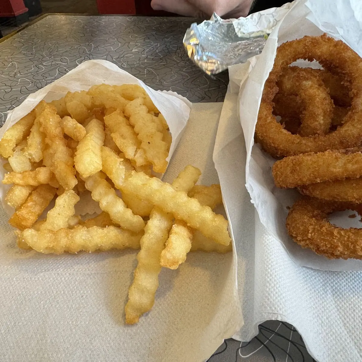 French Fries and Onion Rings