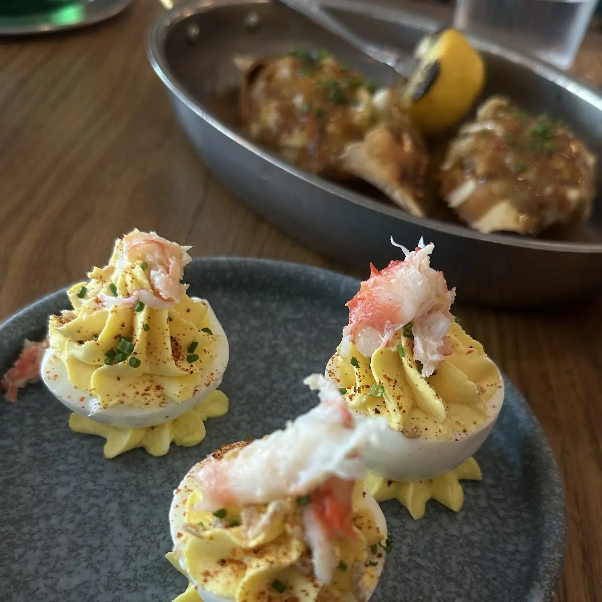 Crab Deviled Eggs