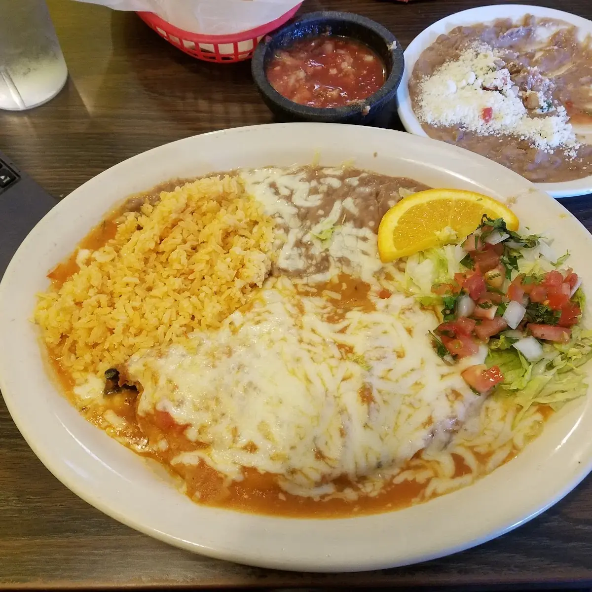 Refried Beans with Rice