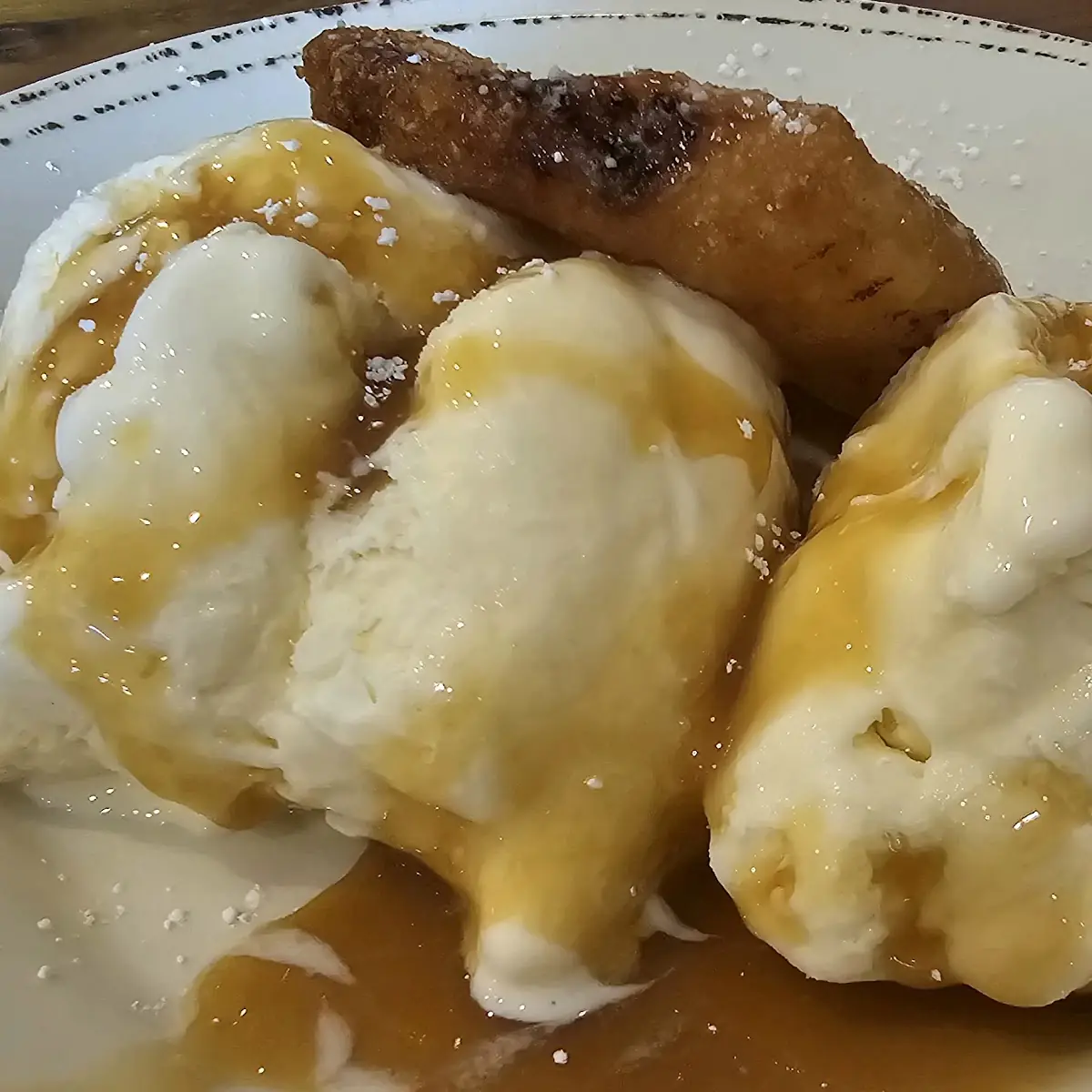 Pineapple Fritter & Ice Cream
