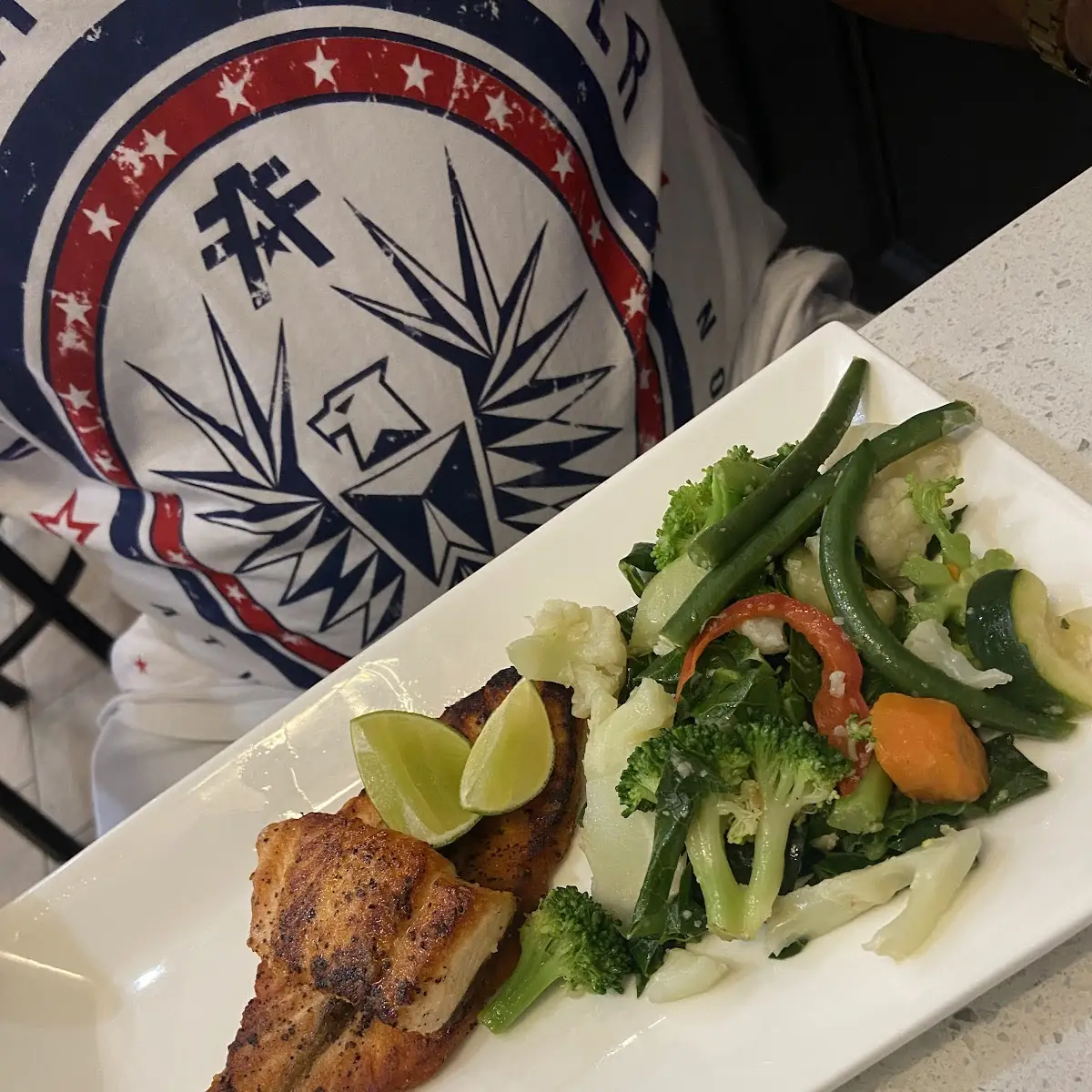 Grilled Salmon with Mixed Vegetables
