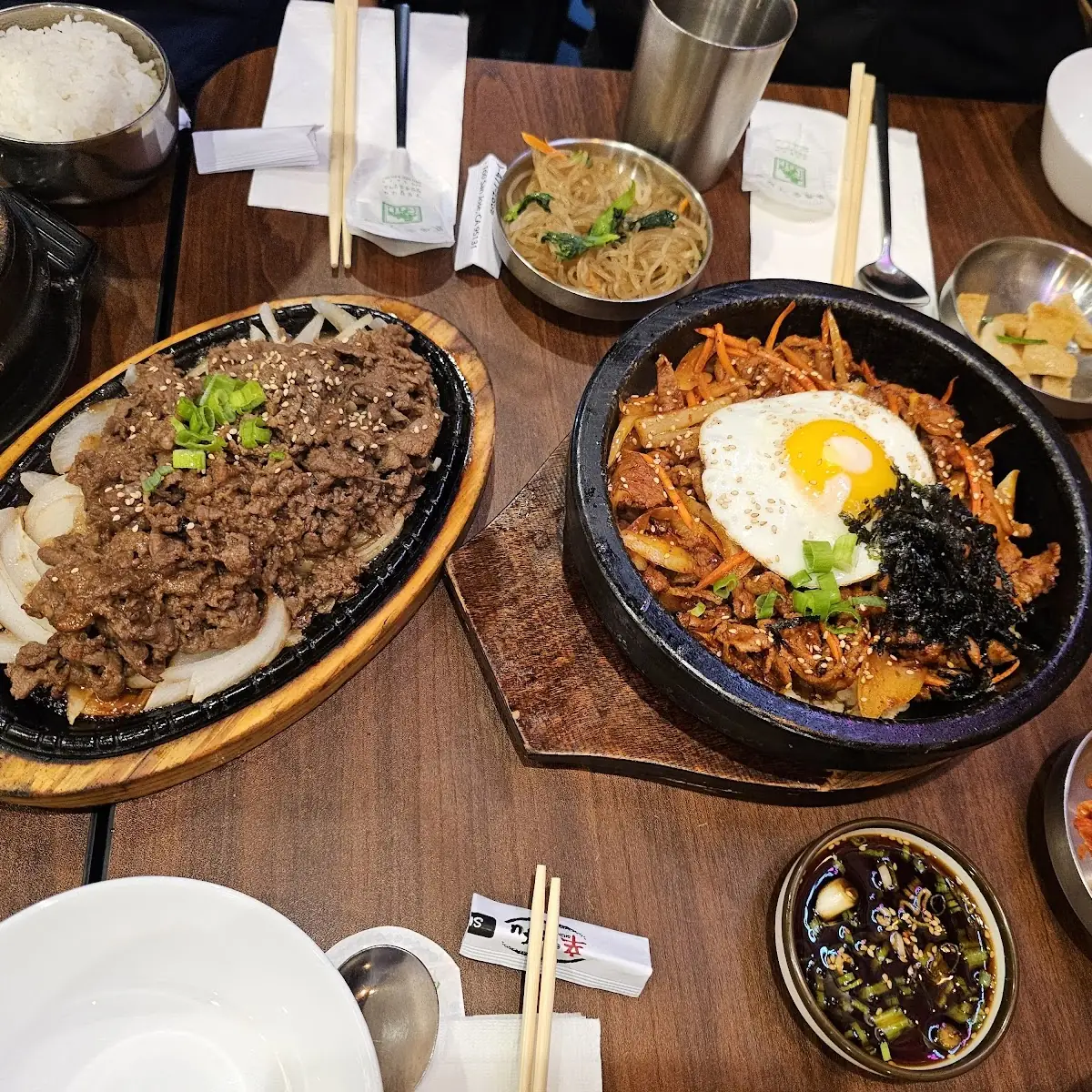 Hot-Stone Bibimbap Korean Mixed Rice