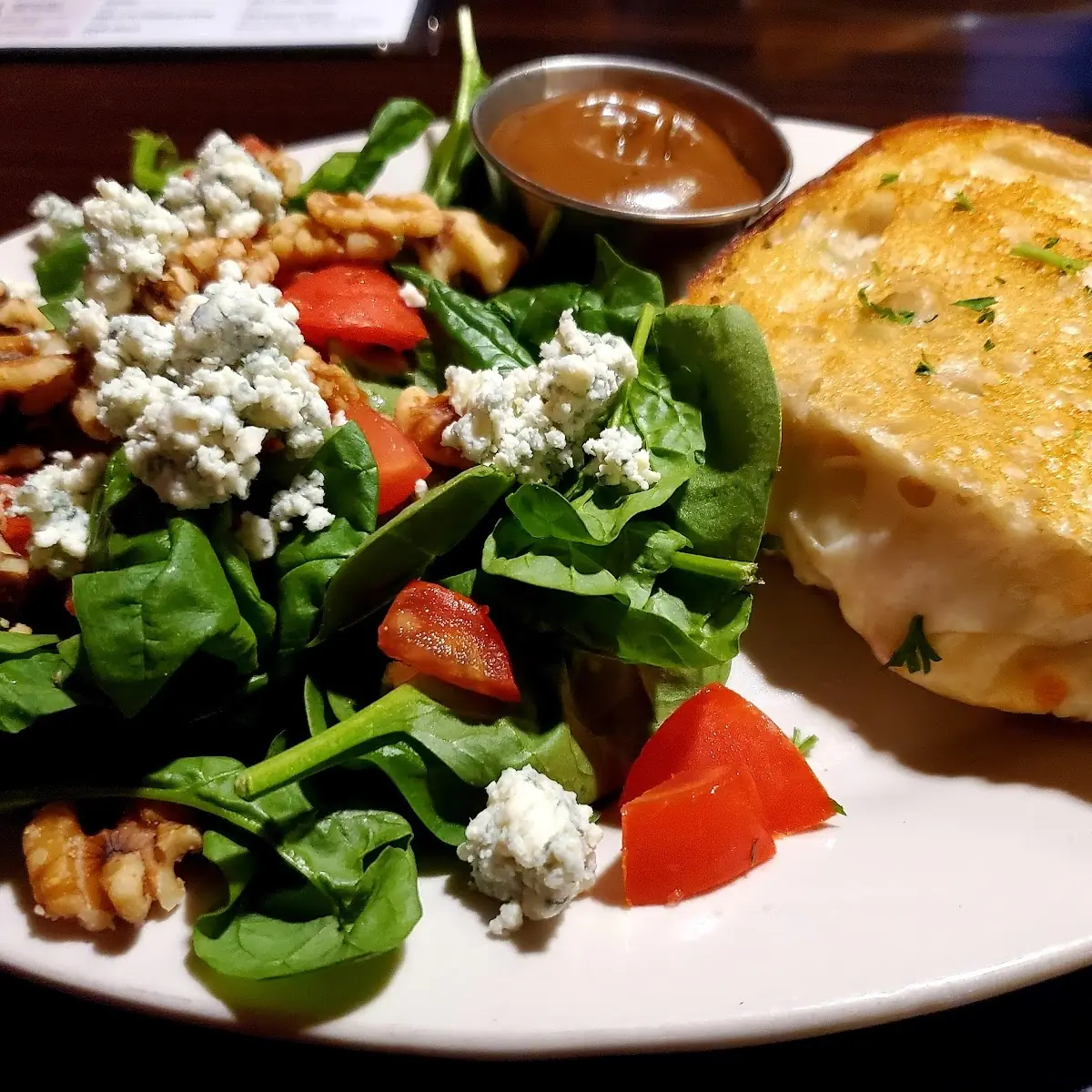 Smoked Turkey Panini and Spinach Salad