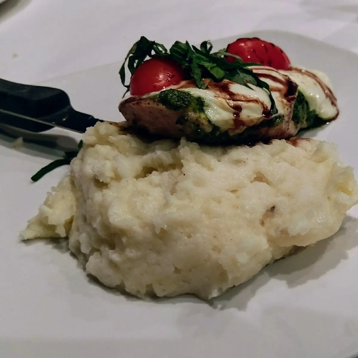Balsamic Grilled Chicken with Mashed Potatoes