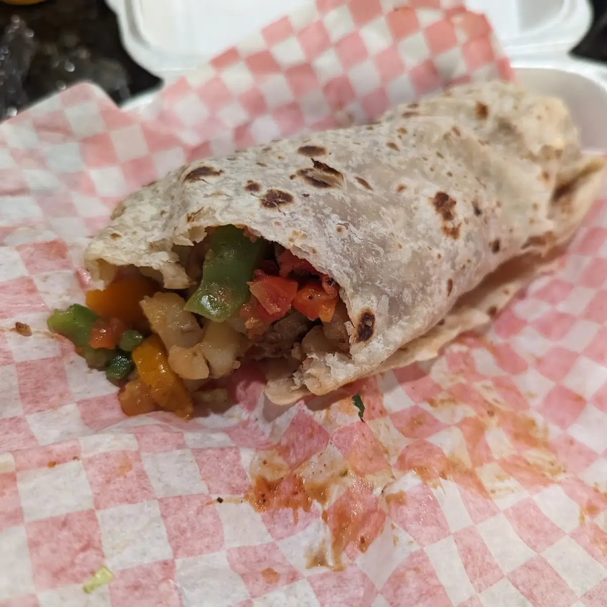 Veggie Fajita Burrito